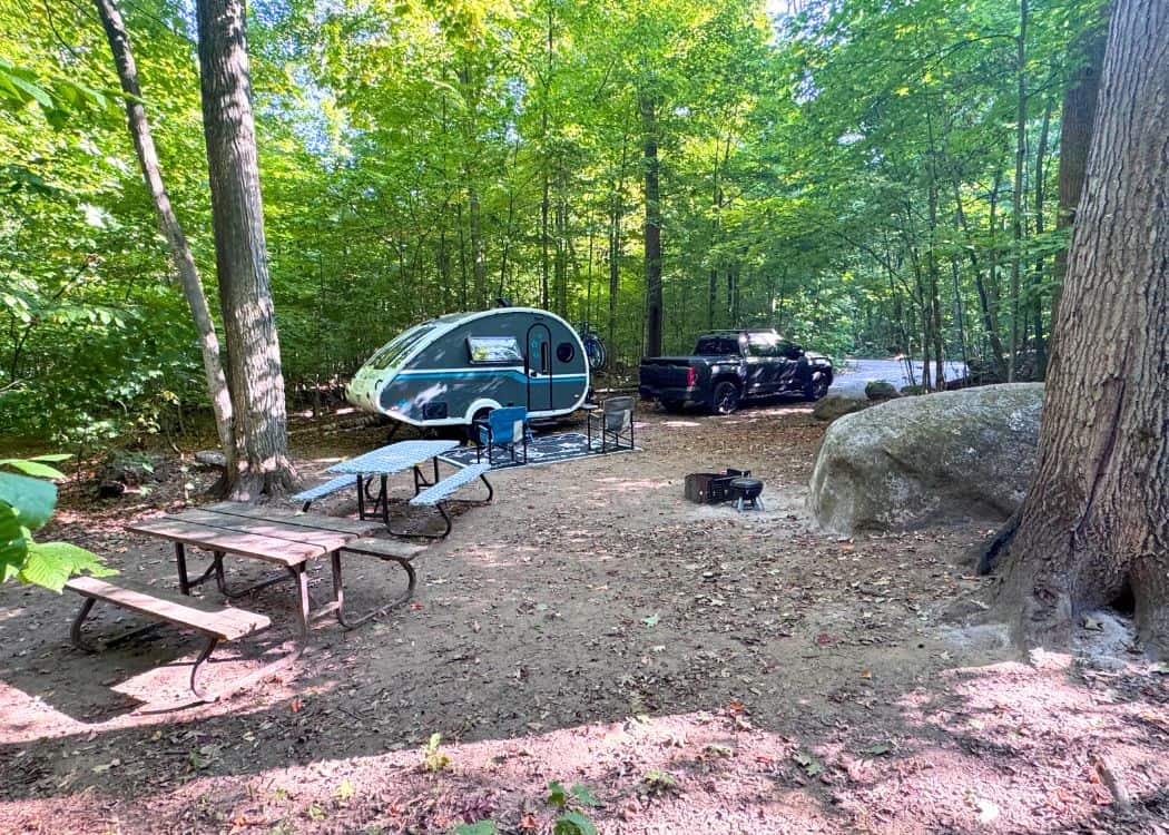 Awenda Provincial Park - Our Campsite from rear