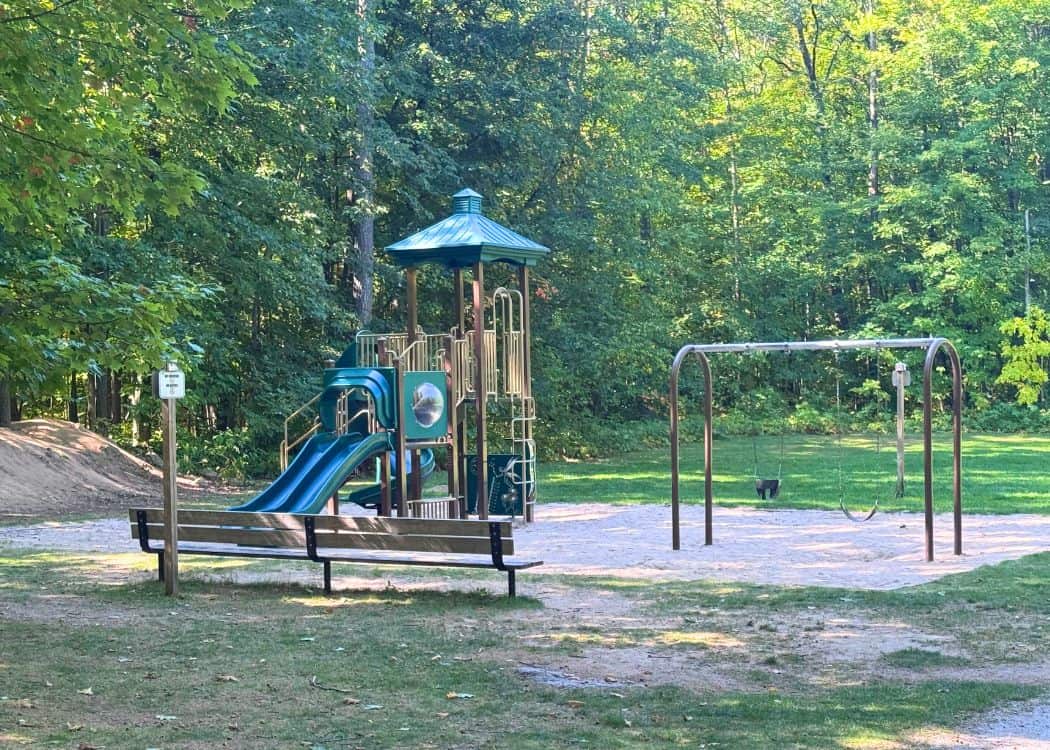 Awenda Provincial Park - Playground in Wolf Campground