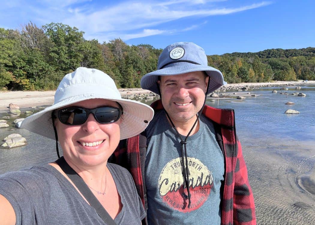 Awenda Provincial Park - Us at beach 4