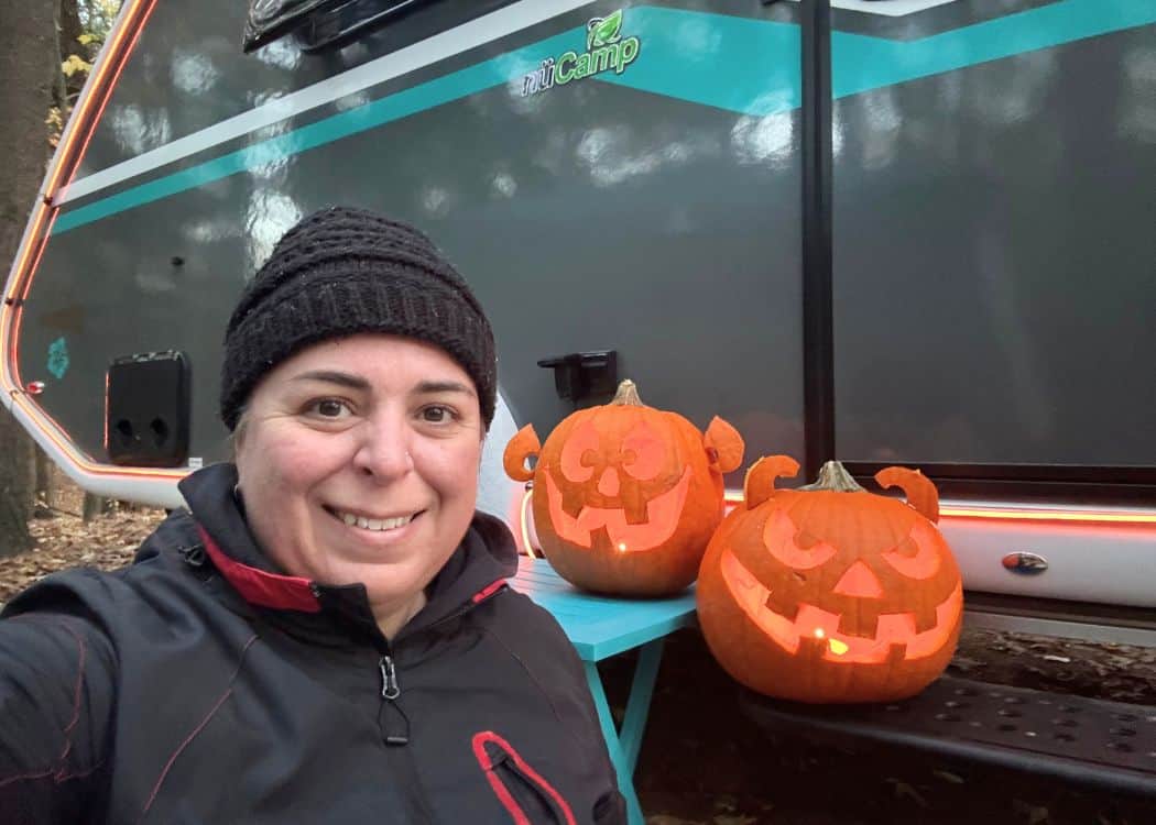 Ontario Parks Halloween - Me and my pumpkins