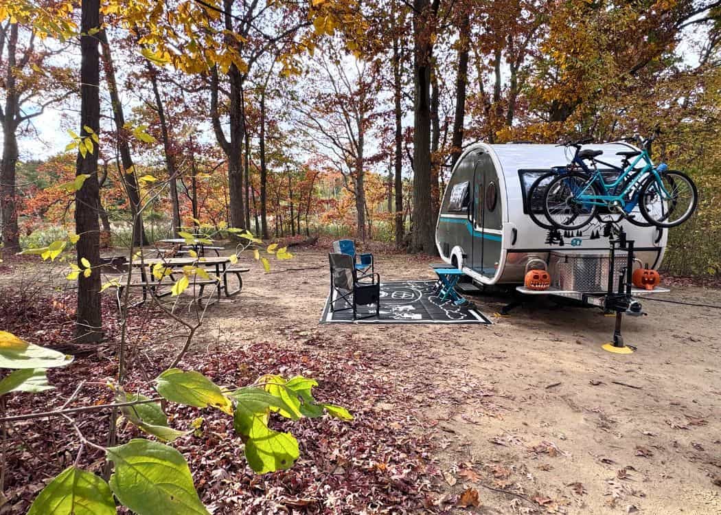 Wheatley Provincial Park - Our site all set up