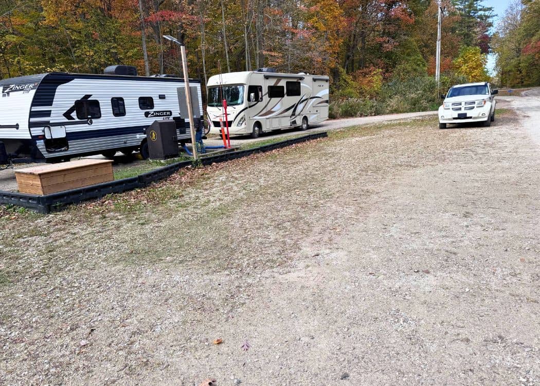 Wheatley Provincial Park - Parking at sanitation station