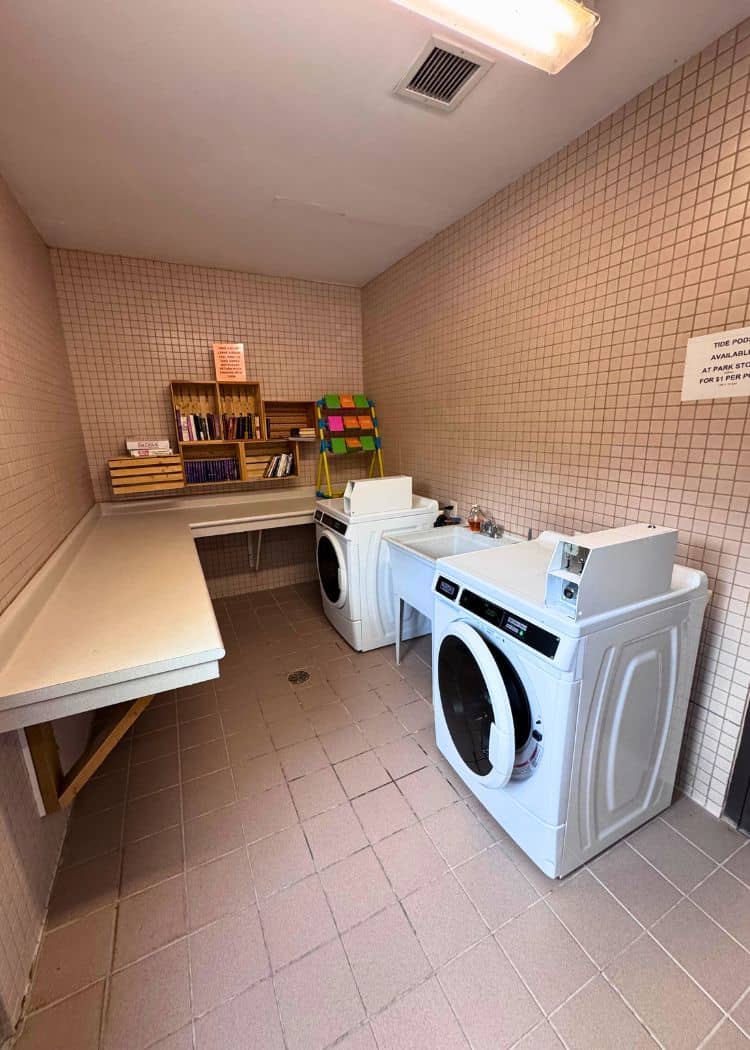 Wheatley Provincial Park - Washing machines in laundry room