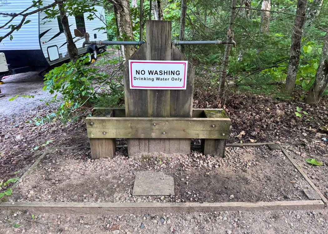 Mikisew Provincial Park - Water tap in campground