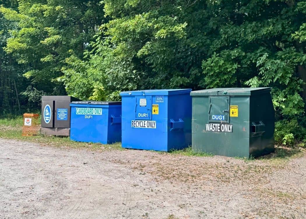 Killbear Provincial Park - Garbage and Recycling area