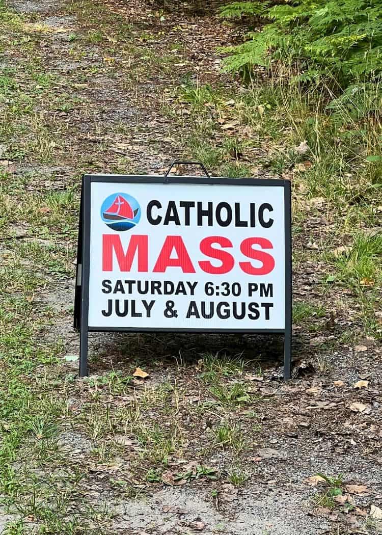Killbear Provincial Park - Sign for Mass