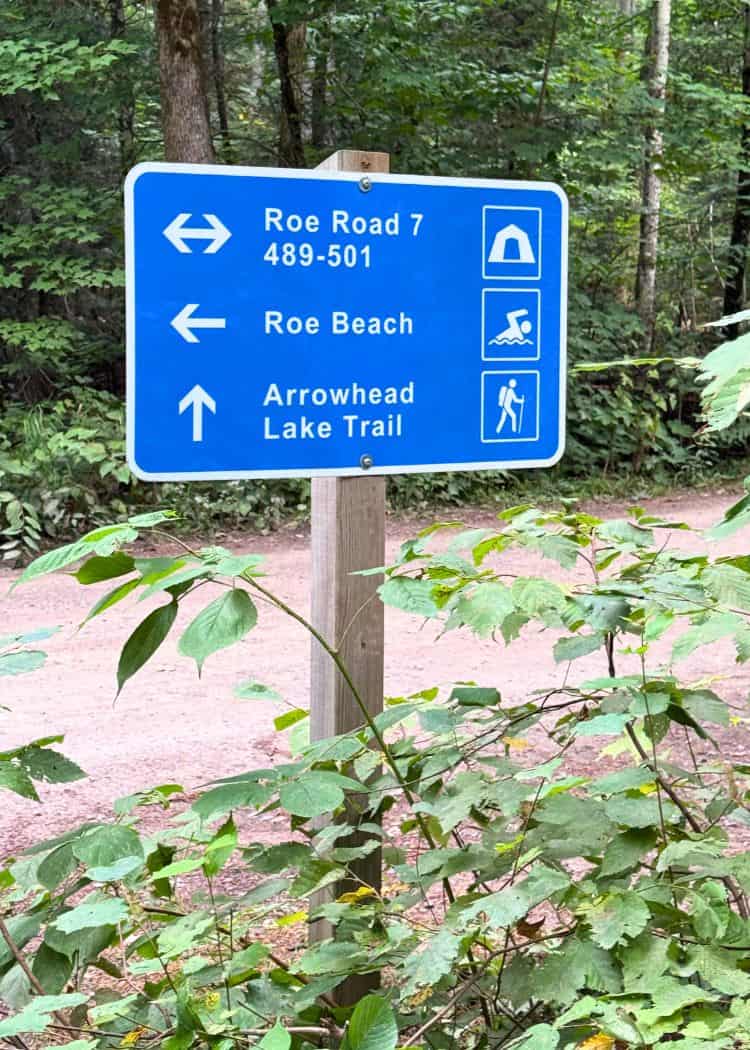 Arrowhead Provincial Park - Campground sign