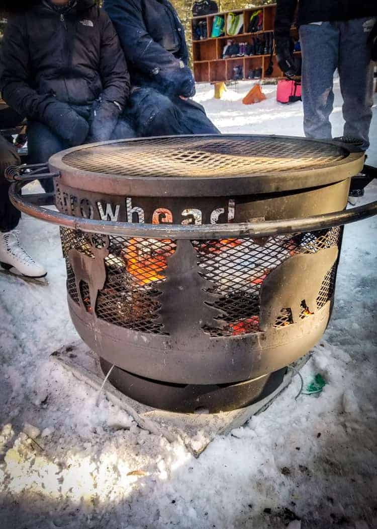 Arrowhead Provincial Park - Firepit by the skating trail