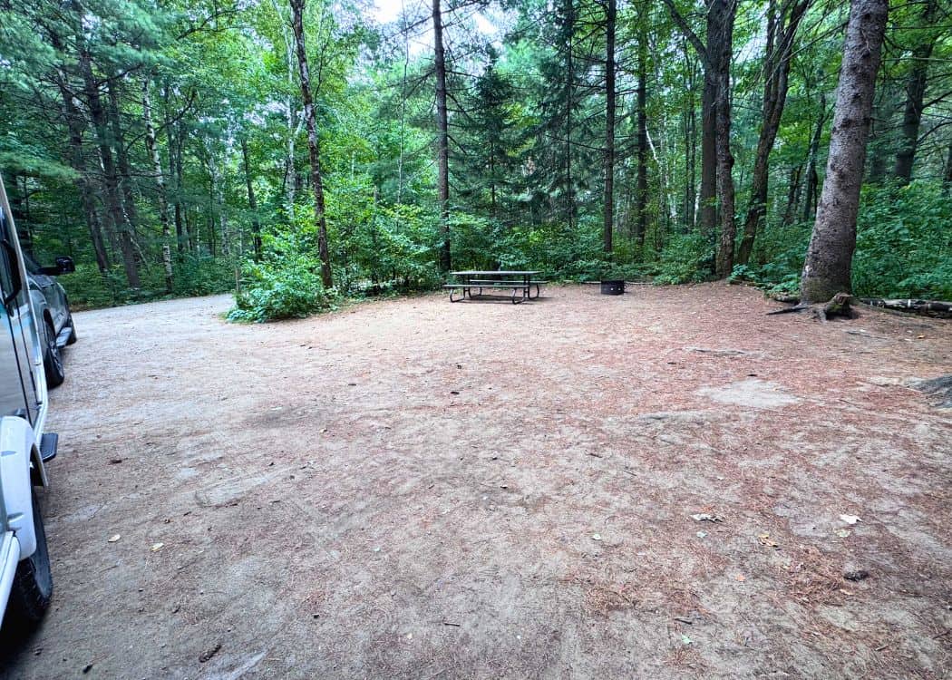 Arrowhead Provincial Park - Our campsite was huge