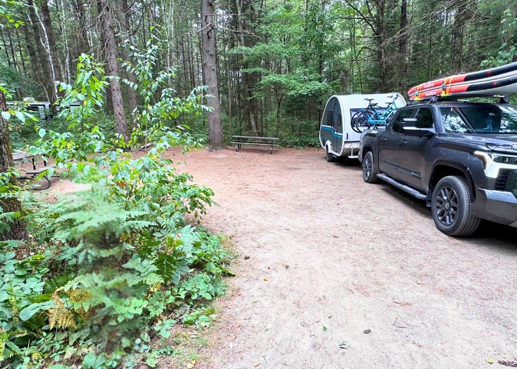 Arrowhead Provincial Park - Our campsite