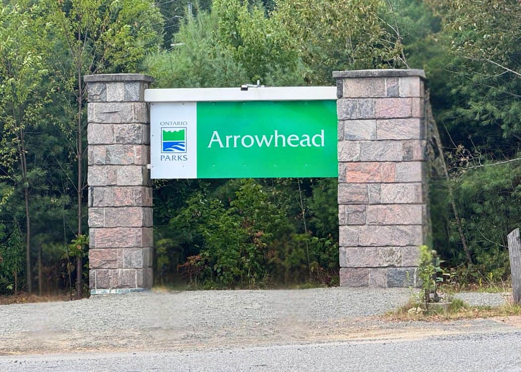 Arrowhead Provincial Park - Park Sign