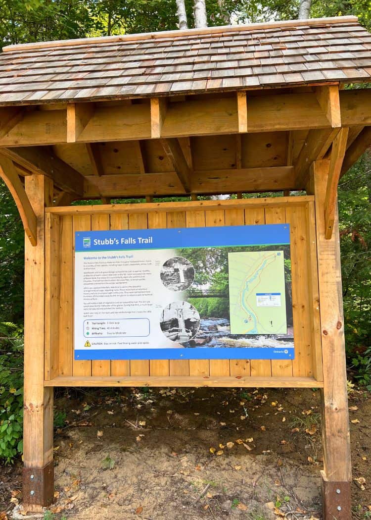Arrowhead Provincial Park - Stubbs Falls Trailhead