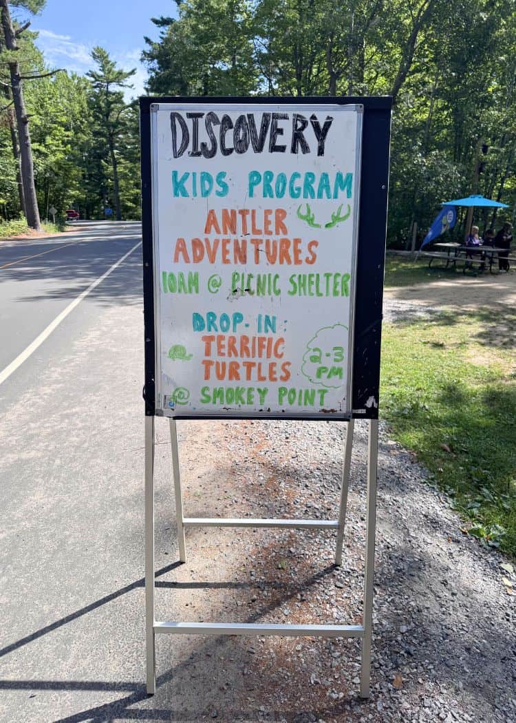 Grundy Lake Provincial Park - Discovery Program Sign