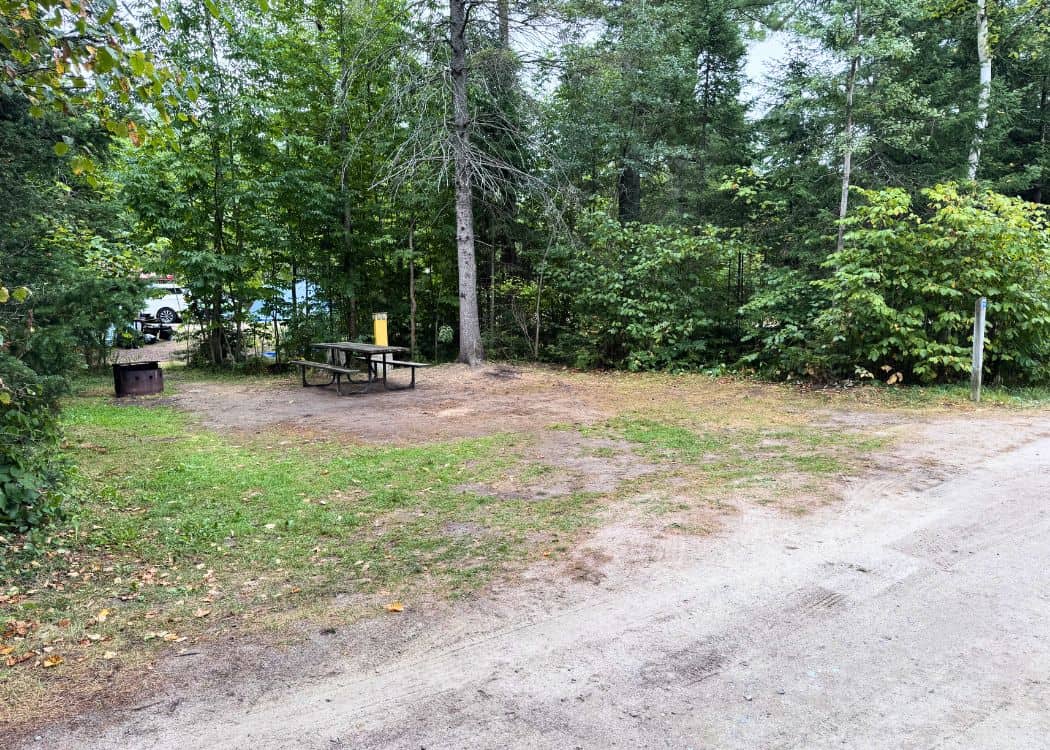 Grundy Lake Provincial Park - Empty Campsite