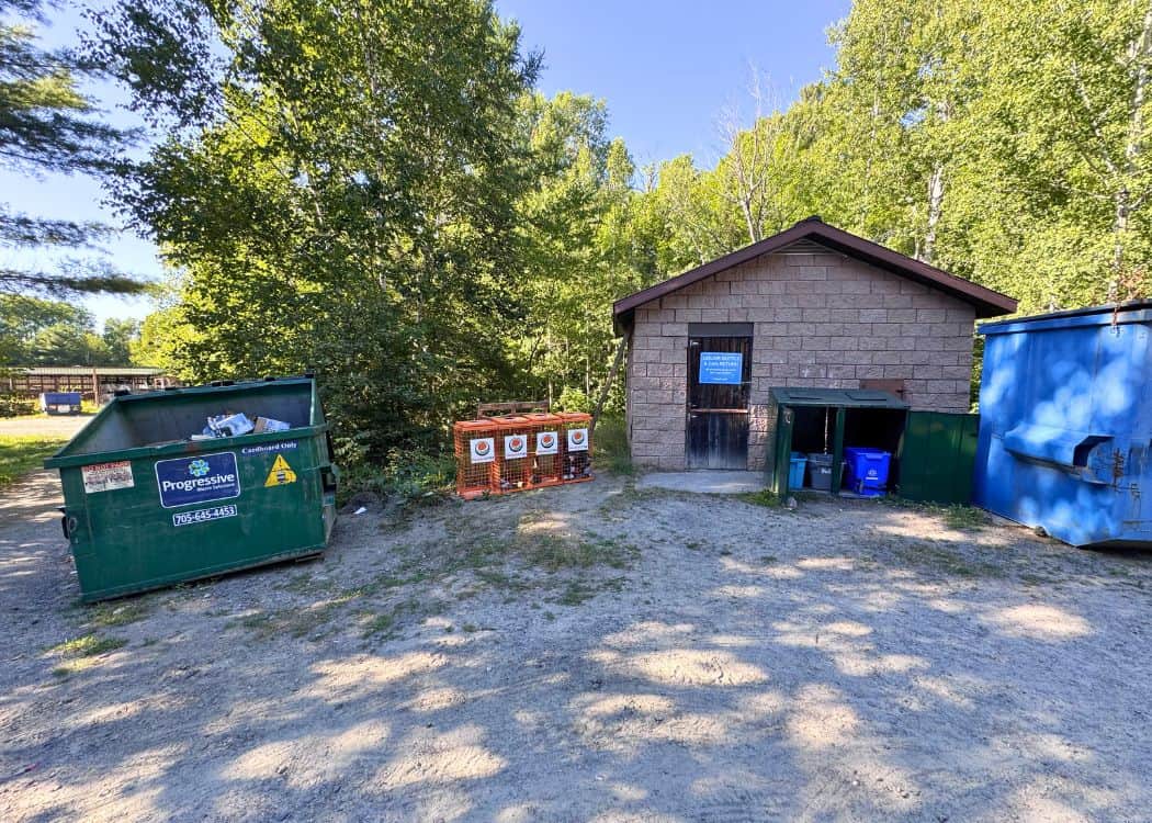 Grundy Lake Provincial Park - Garbage and Recycling Area