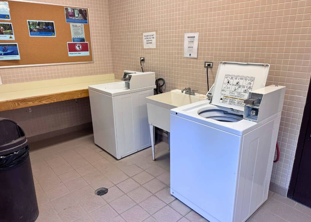Grundy Lake Provincial Park - Laundry room