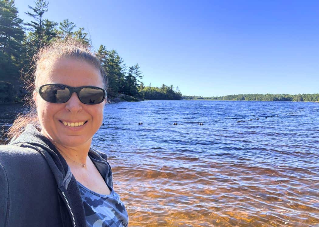 Grundy Lake Provincial Park - Me at Grundy Lake