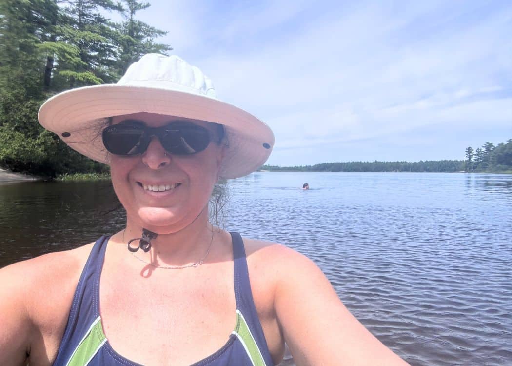 Grundy Lake Provincial Park - Me at the main beach