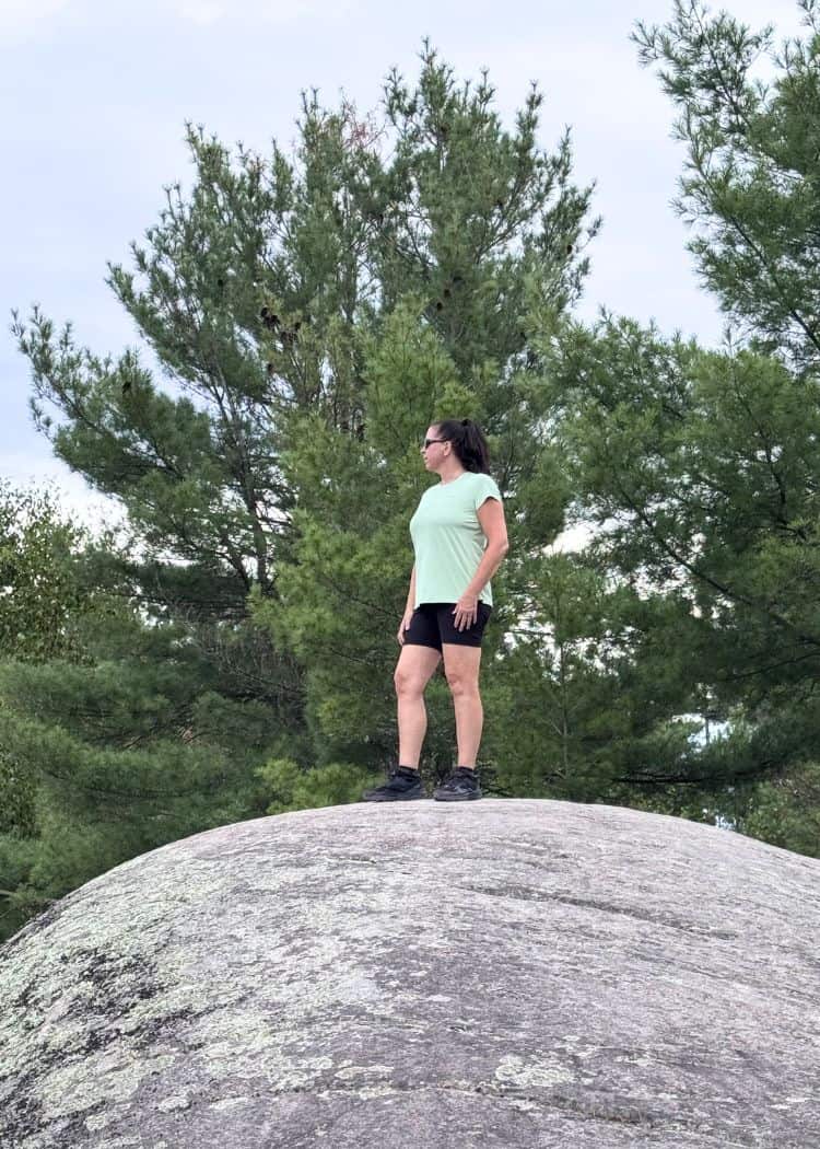 Grundy Lake Provincial Park - Me on high viewpoint on Swan Lake Trail