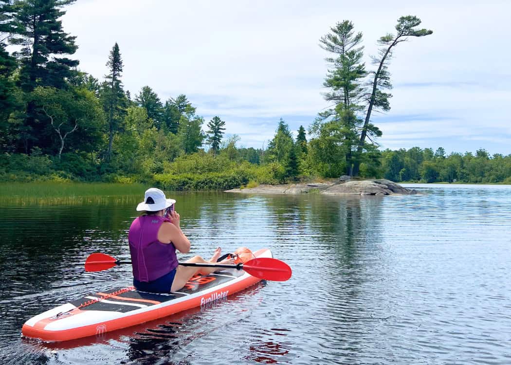 Grundy Lake Provincial Park - Paddleboarding on Grundy Lake