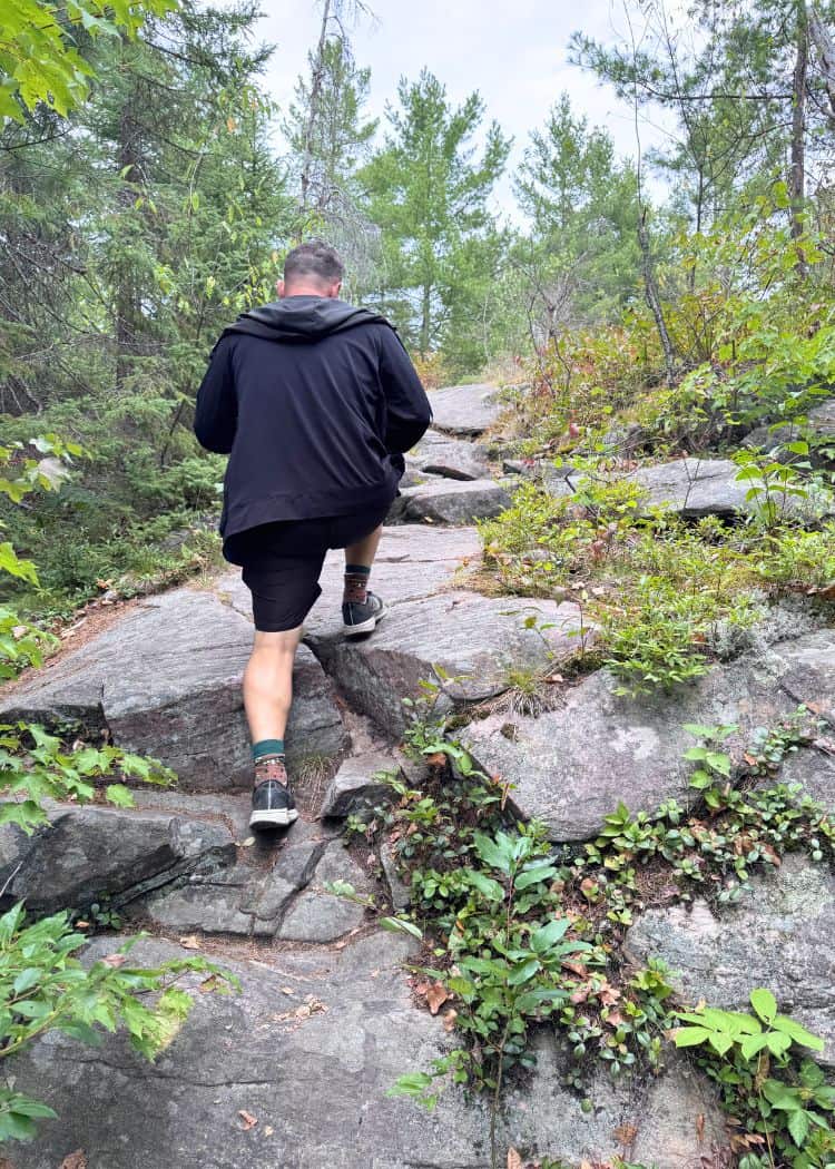 Grundy Lake Provincial Park - Uneven ground on Swan Lake Trail