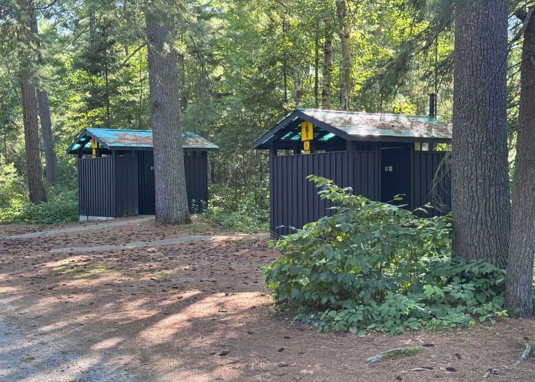 Grundy Lake Provincial Park - Vault Toilets in Day Use Area