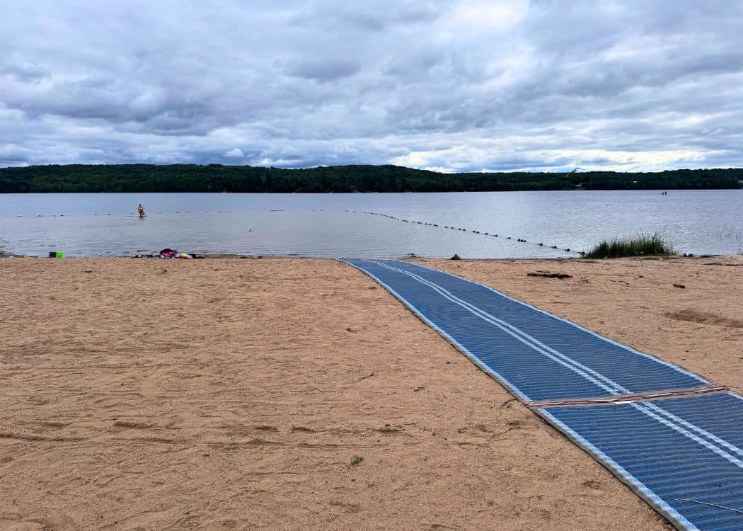 Restoule Provincial Park - Accessibility Mat at Kettle Beach