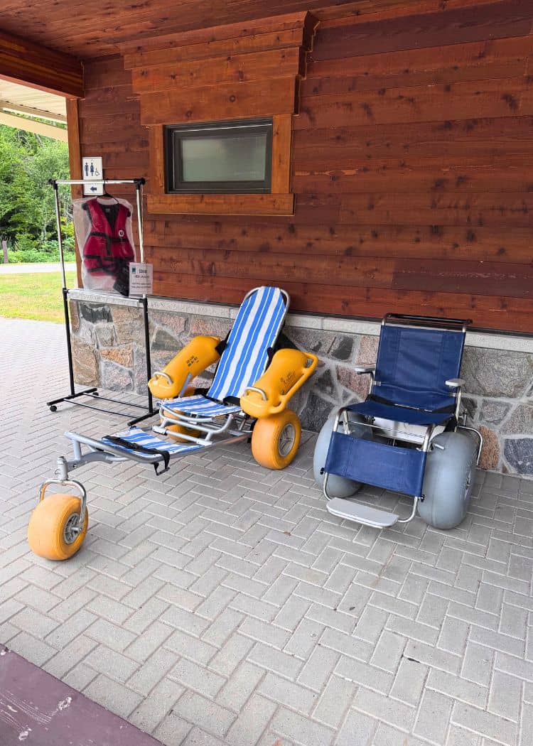 Restoule Provincial Park - Beach wheelchairs