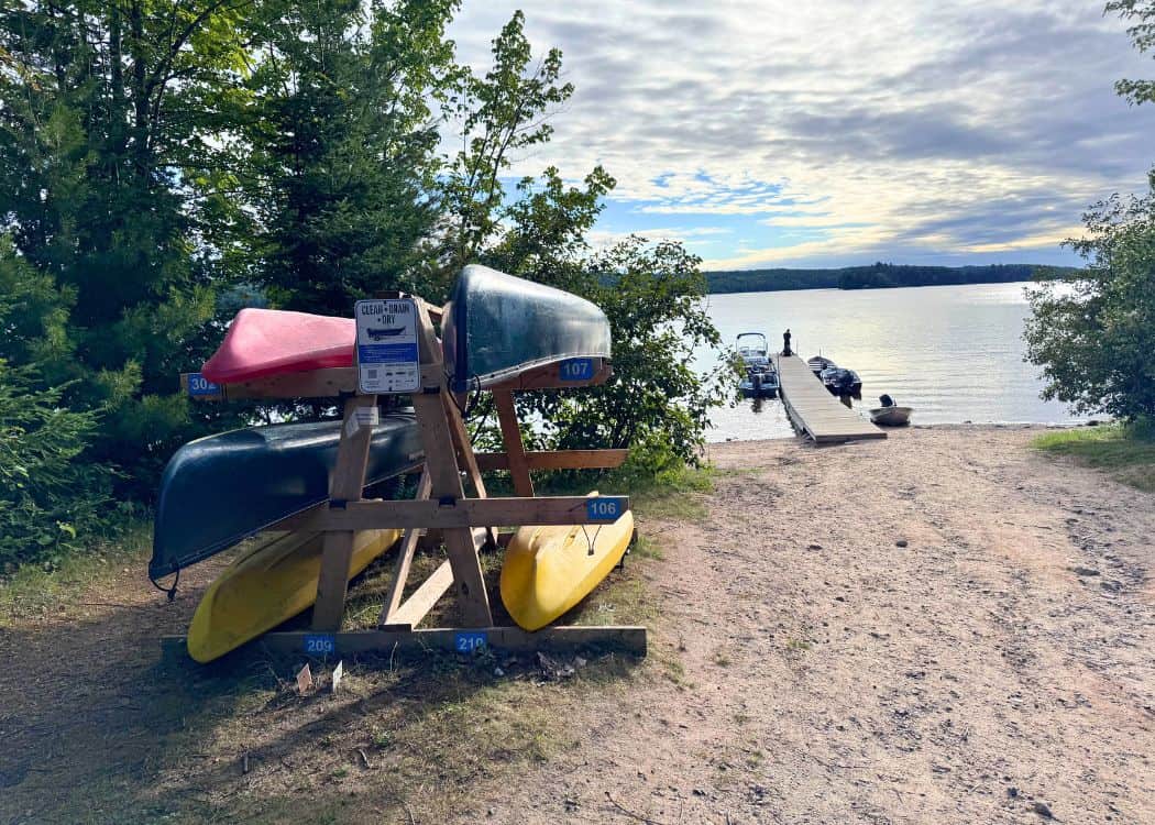 Restoule Provincial Park - Docks in the Kettle Point Campground