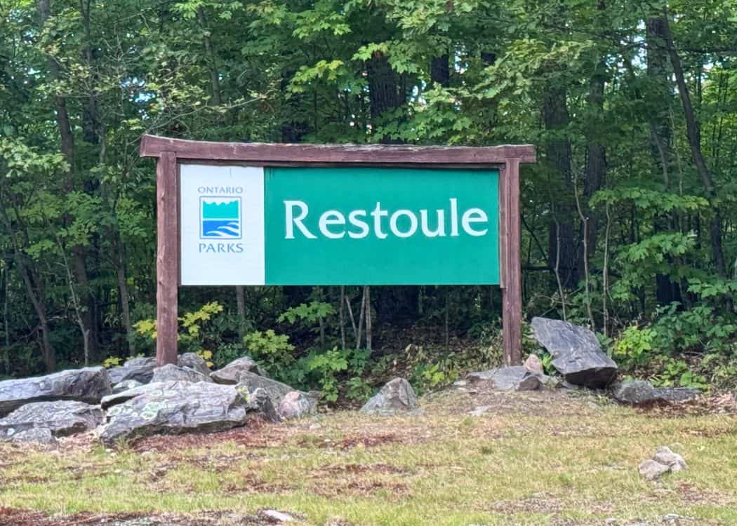Restoule Provincial Park - Park Sign