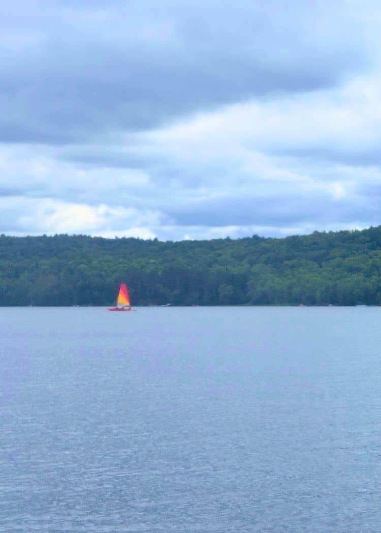 Restoule Provincial Park - Sail Boat on Restoule Lake