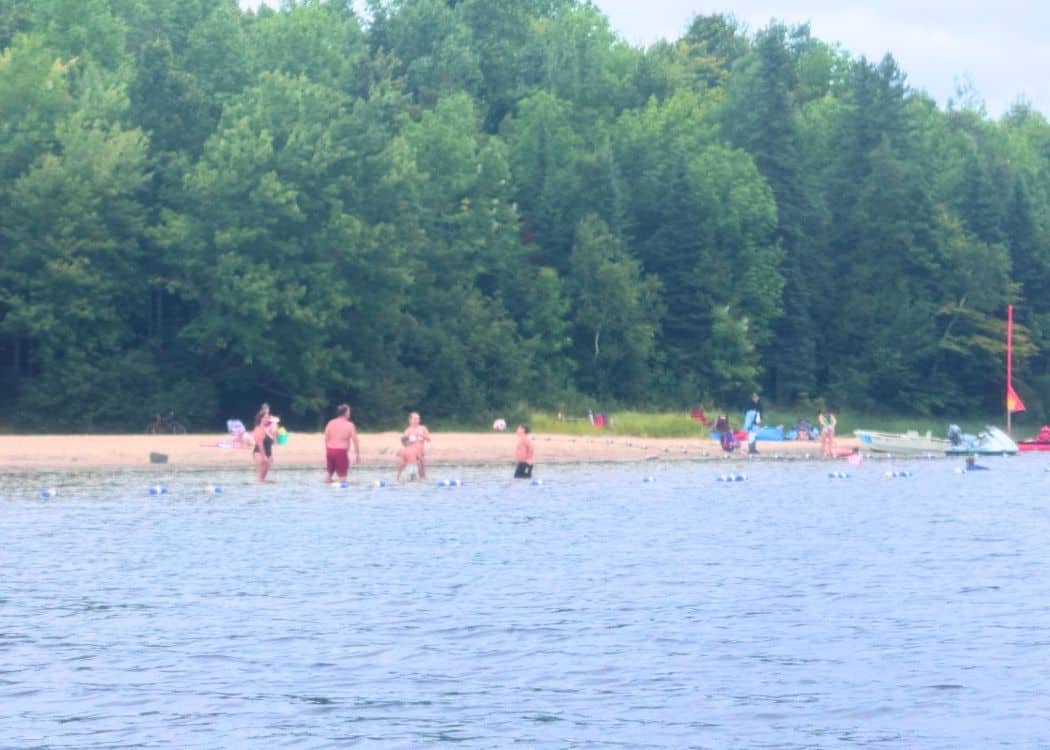 Restoule Provincial Park - Swimming area at Kettle Beach