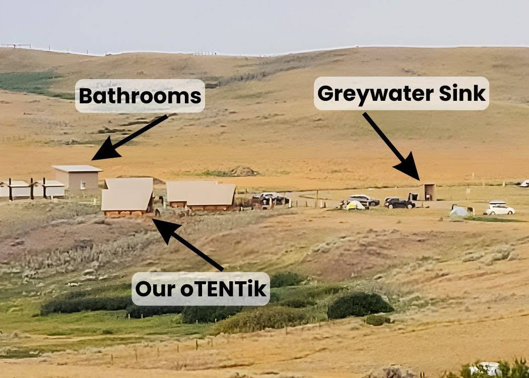 Grasslands NP - Amenities near our oTENTik