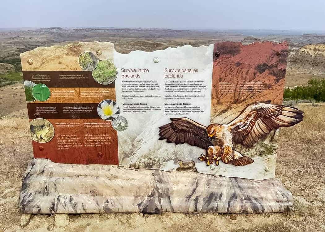 Grasslands NP Interpretive Trail sign