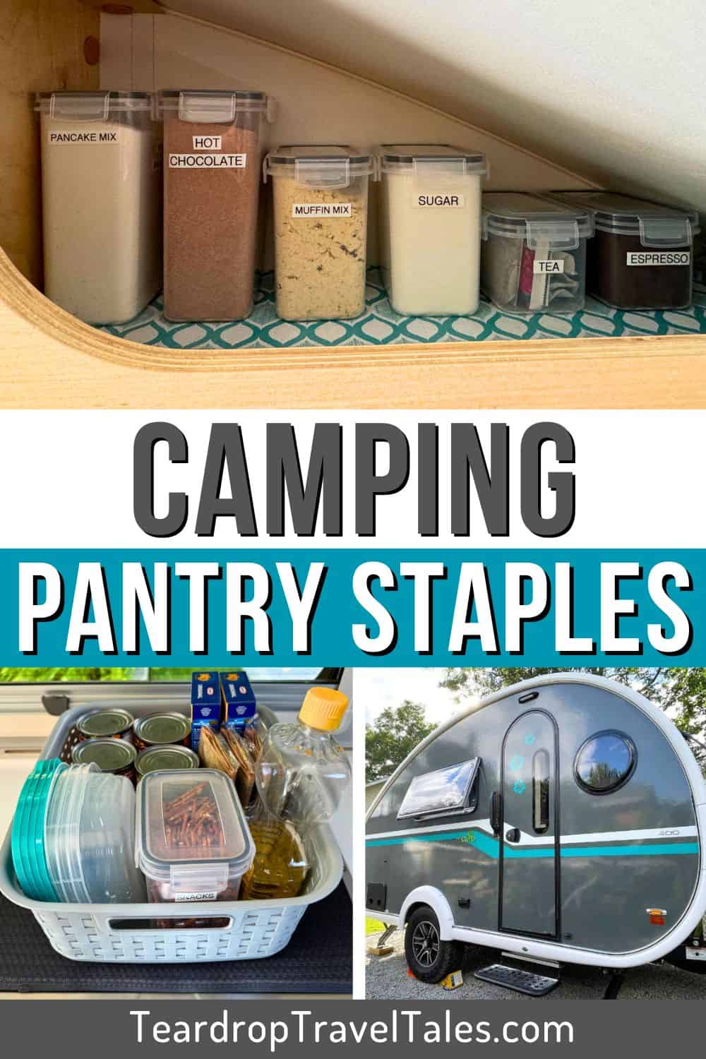 Camping Pantry Staples - Pinterest Pin 1