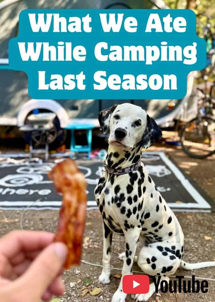 What We Eat While Camping - YouTube Thumbnail